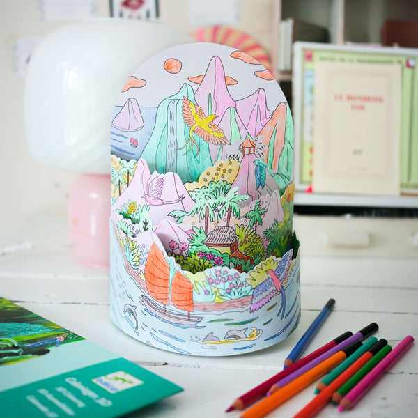 3Dカラーリングジオラマ トップ オブ マイ アイランド